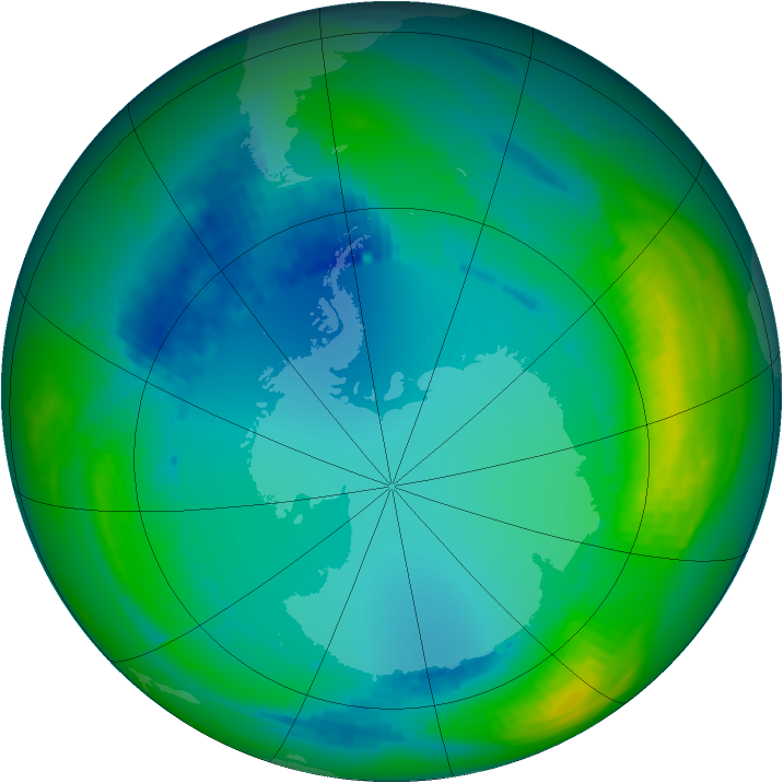 Ozone Map 1991-07-31
